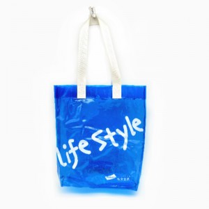 bule pvc τσάντα για ψώνια